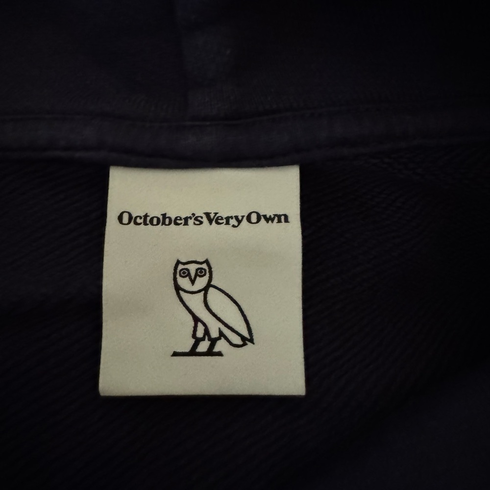OVO Men's Classic Navy Hoodie with Embroidered Logo - Picture 4 of 5